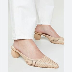 Cult Gaia Alia Mules in Sand